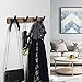 FATASTY Coat Hooks Wall Mount, Walnut Heavy Duty Wall Hooks for Hanging Coats, Backpacks, Hats, Towels, Bags, Dog Leashes, etc. Wood Coat Rack Wall Mount for Bathroom, Bedroom, Closet Room, Kitchen