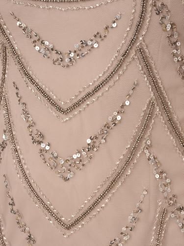 Image of Adrianna Papell Womens Beaded Cocktail Dress