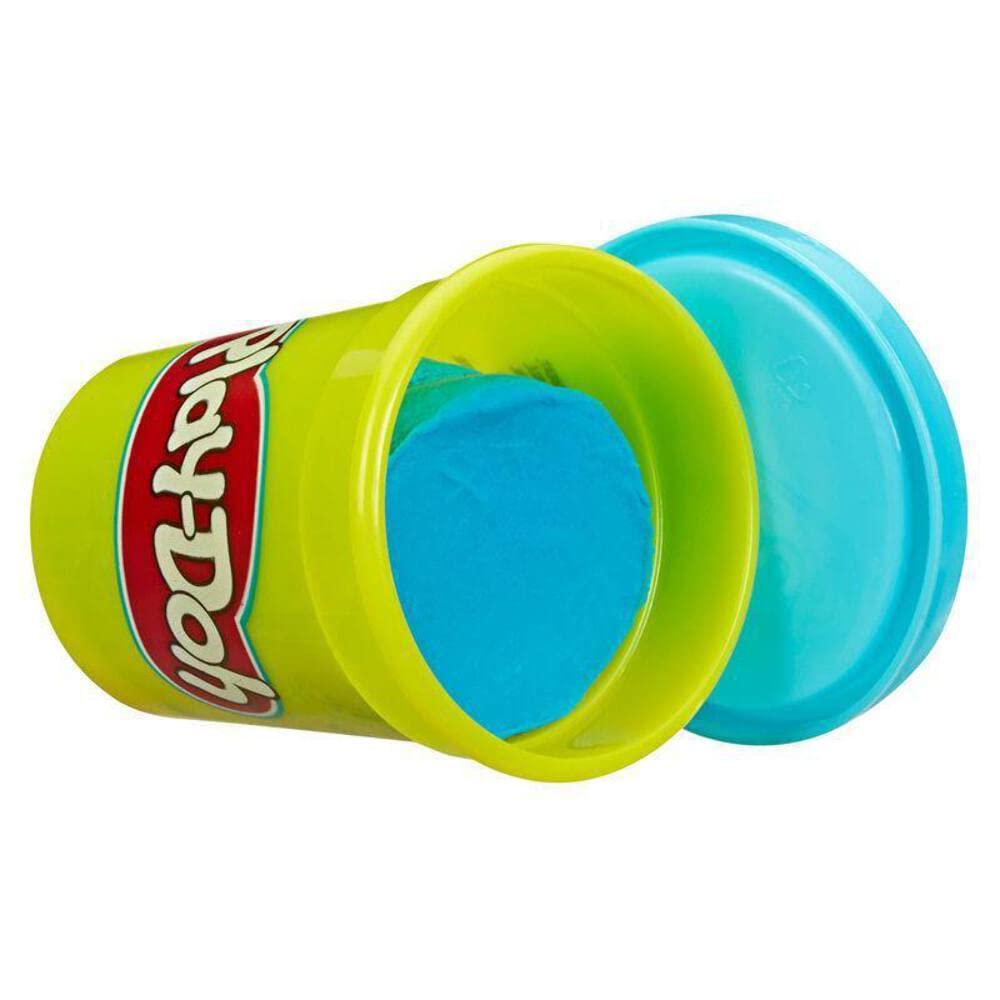 Play-Doh Confezione 6 Pasta Modellabile Colori Base - Barattoli Da 112g - Bianco, Rosso, Giallo, Blu, Verde, Viola - C3898EU4
