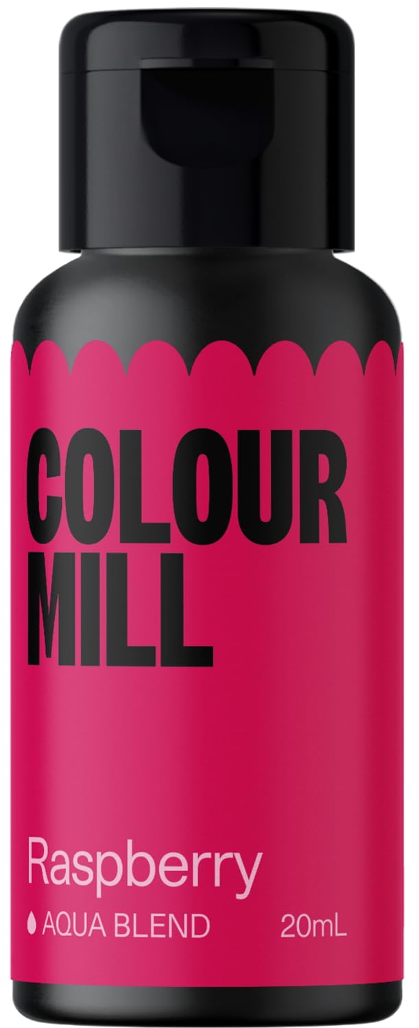 Colour Mill Food Colouring - Raspberry - Water Based Food Colouring Liquid - 20ml - Ideal for Cake Baking and Decorating - Vegan Food Colouring - Gluten Free 20ml