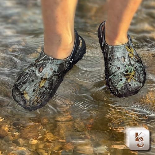Image of KEMISANT Cushioned Clogs Mules for Men Garden Beach Water Fun-Lightweight