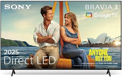 Sony BRAVIA 3 - Direct LED 55 Zoll Fernseher (K55S32), X-Balanced Speaker, Dolby Vision/Atmos, IMAX Enhanced, Google TV (2025), Google Cast, Apple AirPlay 2, Eco Dashboard 2, Game Menu 2, Smart TV - 1