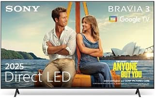 Sony BRAVIA 3 - Direct LED 43 Zoll Fernseher (K43S32), X-Balanced Speaker, Dolby Vision/Atmos, IMAX Enhanced, Google TV (2025), Google Cast, Apple AirPlay 2, Eco Dashboard 2, Game Menu 2, Smart TV