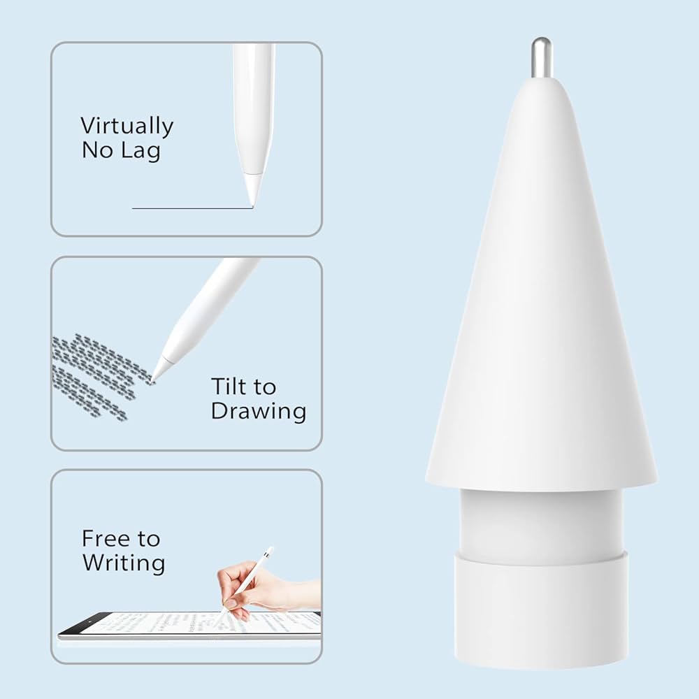 Upgraded 4 Pack Pencil Tips for Apple Pencil,No Wear Out