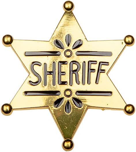 Wicked Costumes Western Sheriff Badge Adult Fancy Dress Accessory