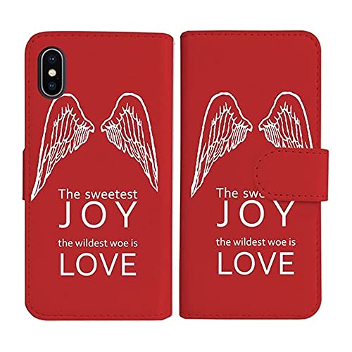 sslink OPPO Reno14 5G �I�b�| �Ή� �蒠�^ ���b�h �P�[�X JOY LOVE �H ���S �z���C�g �_�C�A���[�^�C�v ���J�� �J�[�h���[ �t���b�v �J�o�[