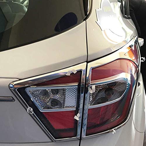 Kadore Chrome Rear Tail Light Lamp Cover Trim Bezel for Ford Escape Kuga 2017 2018 2019 Third Generation 4PCS/Set