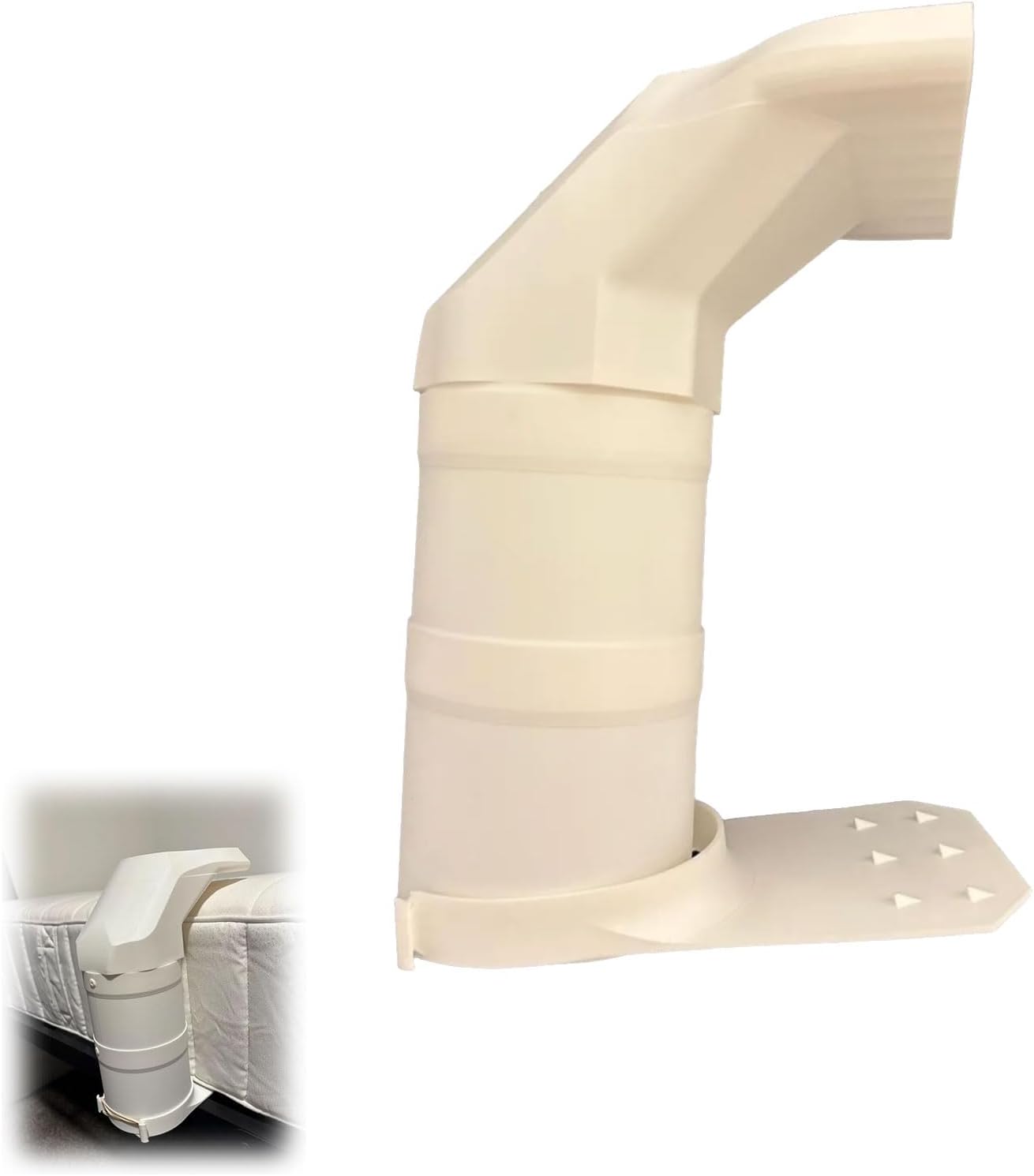 Under-Sheet Airflow Nozzle for Bed Cooling — Under-Sheet Airflow Nozzle & Fan Adapter, DIY Bed Cooling Solution, Low-Profile Air Channel