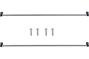 YYST - 16'' to 39.5'' Small Curtain Rod For Top & Bottom...