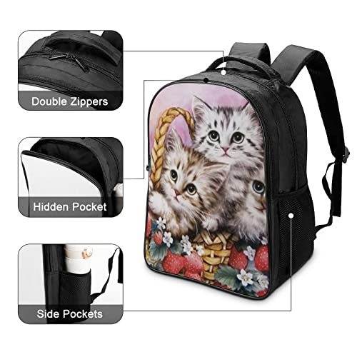 Travel backpack daypacks enfant chat 3D imperméable - 4
