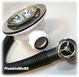 Brida de acero inoxidable Mcalpine BWSTOFSS-Colador de residuos y desbordamiento para cestas, Cromado