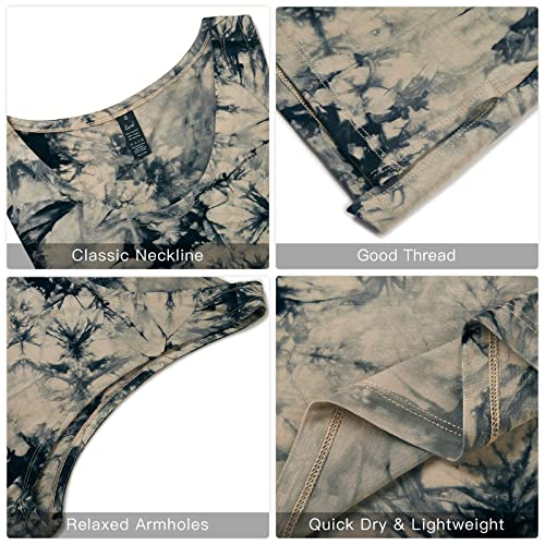 Euow Tank Tops For Men Sleeveless Workout Shirts Quick Dry Gym Muscle Vest Fitness Tee Athletic Undershirts(Black+Coffee,Xl) #TOP3