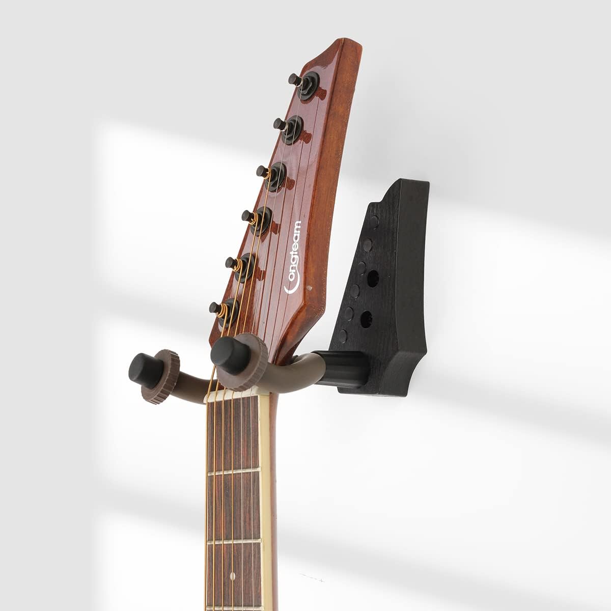 MuzcYM Wall Mount Guitar Hanger Hook Holder Classical Guitar Shape Head ABS Base Imitation of Ebony, E0w-e - Image 4