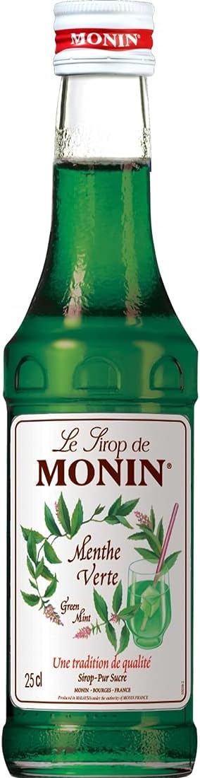 MONIN(モナン) Green Mint Syrup, Green Mint, 8.5 fl oz (250 ml)