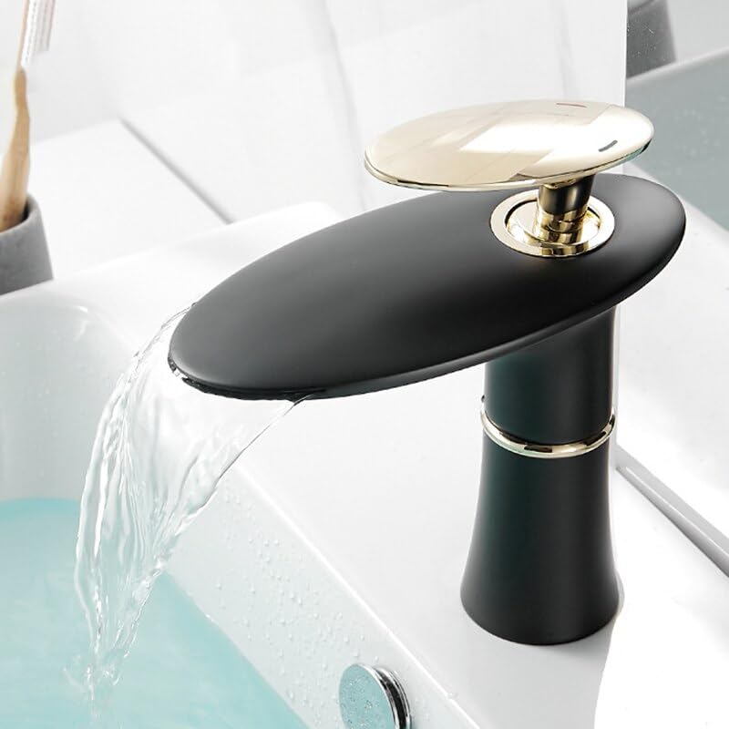 Bassin robinet évier cascade laiton pour lavage et toilette quotidienne