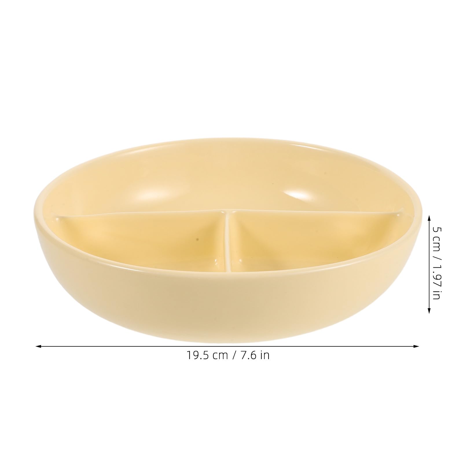 OSALADI Ceramiczna miska na płatki zbożowe, 3-częściowa porcelanowa miska