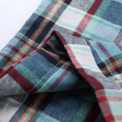 Mens Pajama Pants Buffalo Plaid Print Christmas Pajamas Bottoms Cotton Drawstring Elastic Waist Casual Soft Sleepwear3