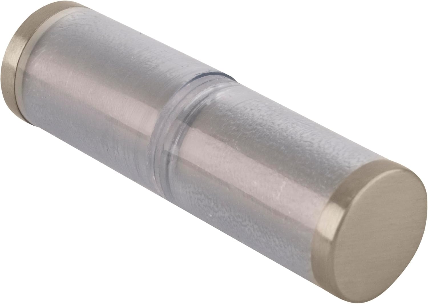 Nickel Poliert Back-to-Back Dusch Tür Knöpfe – Zylinderstil, Mit Kunststoff-Schutzhülle, Für Glasdicken 6–12 Mm