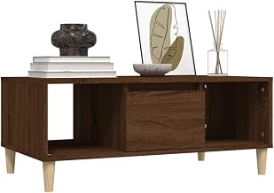 Tomostar Table Basse, Table Centrale Salon Bout de Canapé Chêne Marron 90x50x36,5 cm Bois d'ingénierie