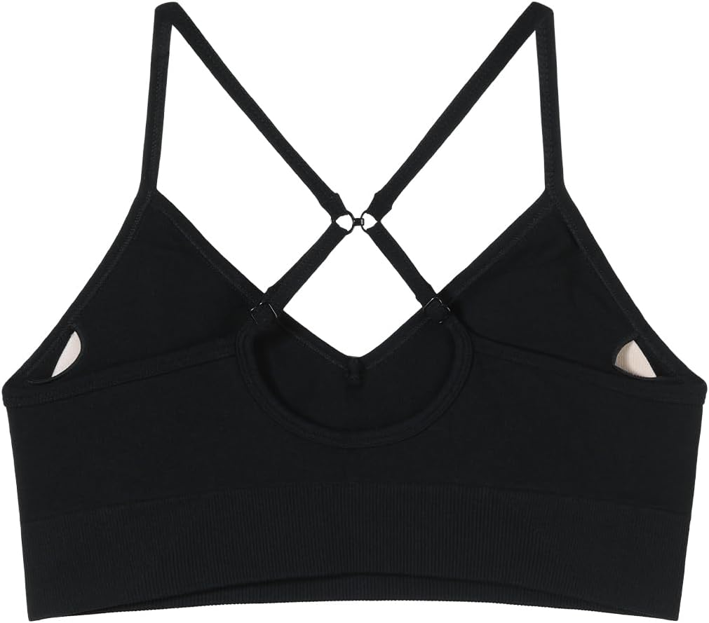 AUROLA Serpent Seamless Sports Bras for Women,Backless Padded Strappy Workout Gym Yoga Crop Tops - Image 2