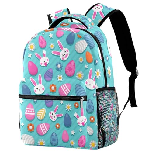 Sac de voyage décontracté au fond décoratif de Pâques multicolore
