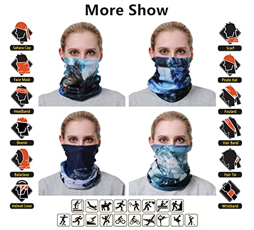 Image of VANCROWN Headband Neck Gaiter Head Wrap Headwear Face Mask Magic Scarf Bandana for Men and Women