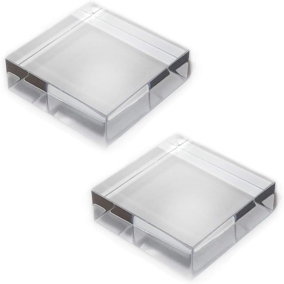 Clear Acrylic Cube (3 x 3 x 1 (2 Pack))