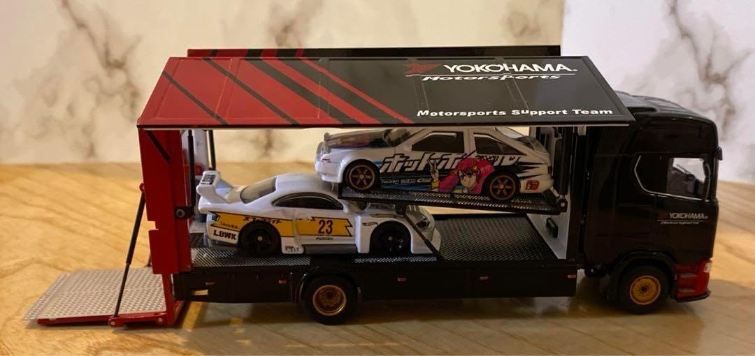 GCD 1 64 スカニア S730 トラック トランスポーター アドバン色 1/64