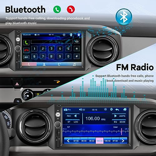 Radio para Auto Doble Din con Pantalla Táctil 7 pulgadas miniatura 4