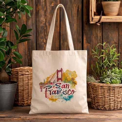 Bolsa tote de lona para viajes World Travel miniatura 3
