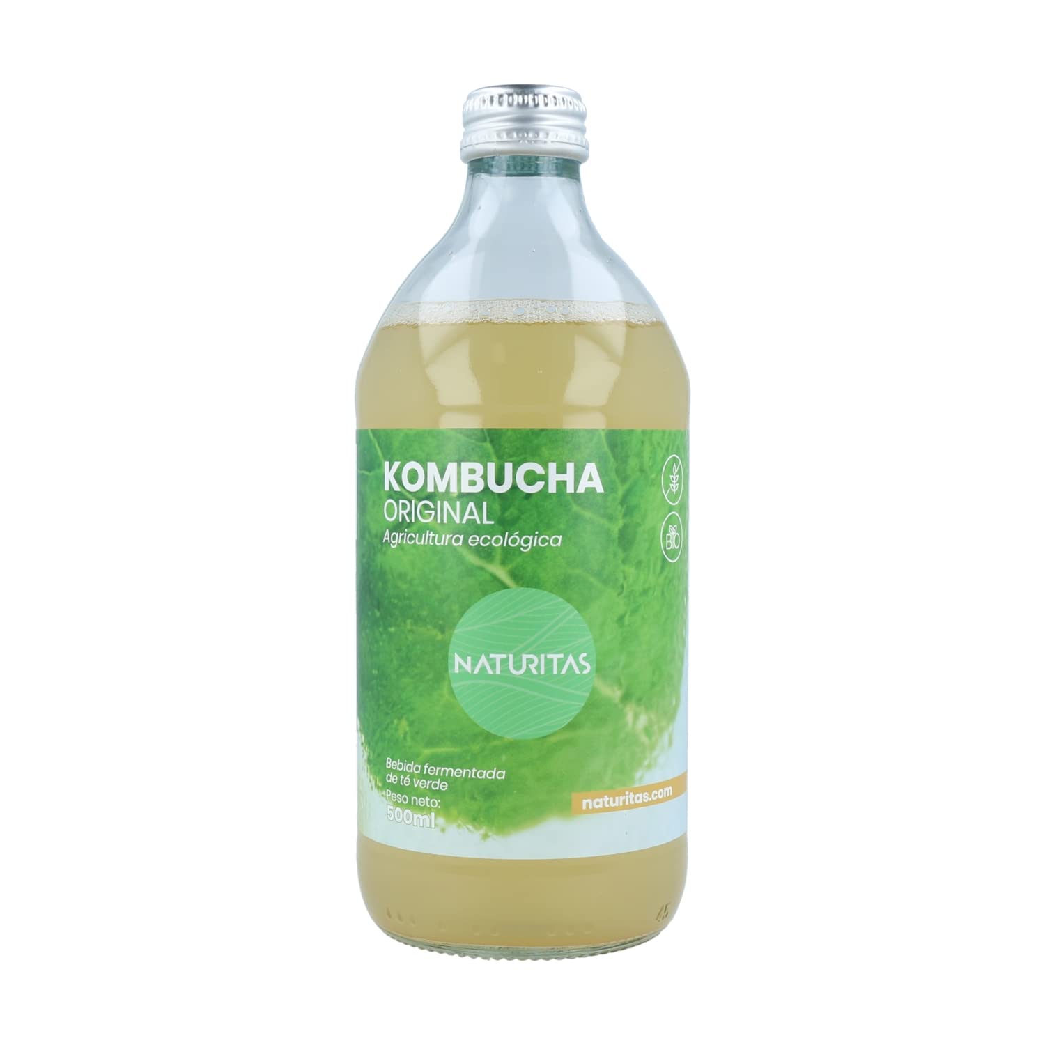 Pack de kombucha Original Té Verde BIO | 6 unidades | Naturitas Essentials | 2 Unidades De 500 Ml | A base de té verde | Refrescos