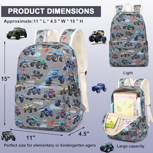 LEDAOU Kids School Backpack with Lunch Box for Boys Girls Kindergarten BookBag School Bag Preschool Toddler Backpack3
