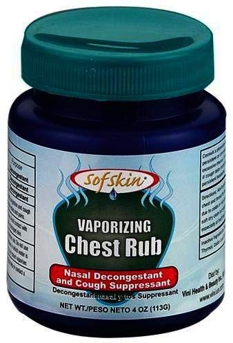 (American Brand) VAPORIZING CHEST RUB for relief from cough, cold, flowing nose, choked nose, headache, congested chest -113 GM. New American formula. Made in India. Export Surplus with American labels. (See Video)-image-20