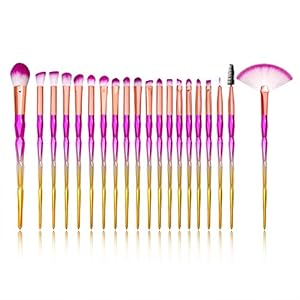 STELLAIRE CHERN Essential Makeup Brush Set 20 PCS Professional Make up Brush Set Synthetic Foundation Blending Concealer…