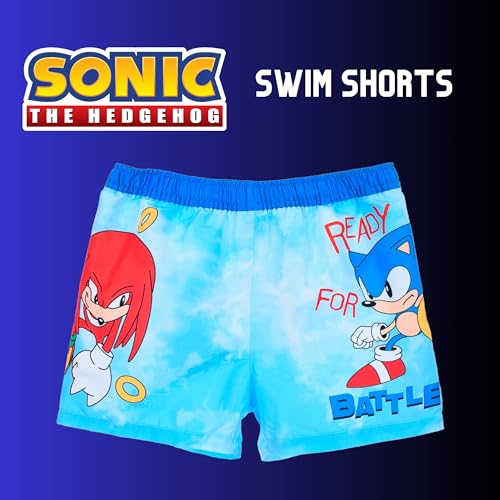 Short de bain Sonic pour garçon de 4 à 10 ans bermuda bleu - 3