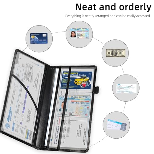 Organizador para Documentos de Auto Impermeable miniatura 5
