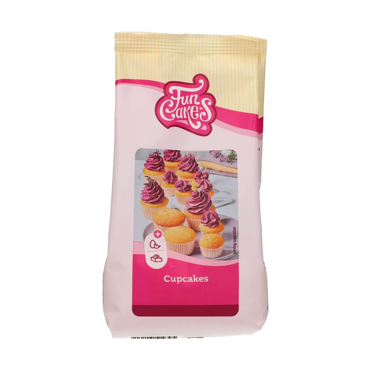 FunCakes Mix pour Cupcakes: facile à utiliser, parfaitement homogène pour les cupcakes, mini cupcakes ou cakes, goût vanille, qualité pâtissière, halal 500 g. 0.50 kg
