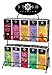 Stash Tea 10 Flavor Teas 30 Count Tea Bags in Foil with Display Rack Individual Tea Bag Variety Pack, Use in Teapots Mugs or Cups, Brew Hot Tea or Iced Tea