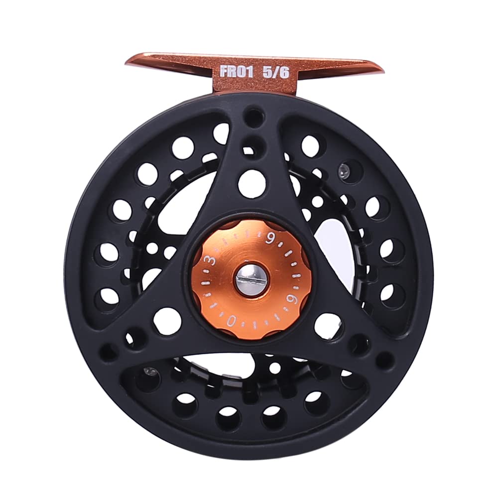 Kylebooker Mulinello da pesca a mosca grande pergolato con corpo in alluminio mulinello a mosca 3/4wt 5/6wt 7/8wt