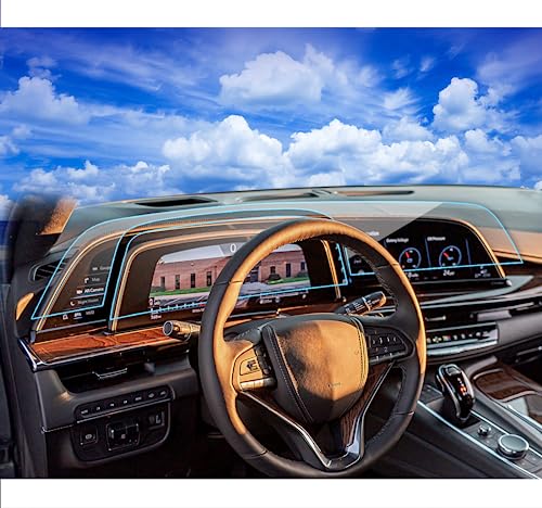 2024 Escalade Screen Protector for 2021 2022 2023 2024 Cadillac Escalade/Escalade V NANO Screen Protector Touchscreen Protective Film for 2024 Escalade Accessories (2PCS)