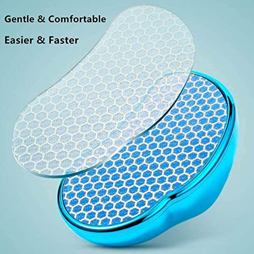Happytry Foot File Callus Remover For Feet, Gentle Heel Scraper Glass Foot Scrubber Dead Skin Remover, Pedicure Rasp (Gold) #TOP22