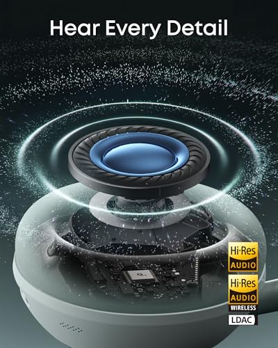 Image of Soundcore Anker Space 2 Bluetooth 6.1 Over-Ear Headphones, Travel-Ready | Active Noise Cancelling, 50H Playtime, LDAC Hi-Res, Dual Connection, Clear Calls, Nap Mode, Wearing Detection, Fast Charging