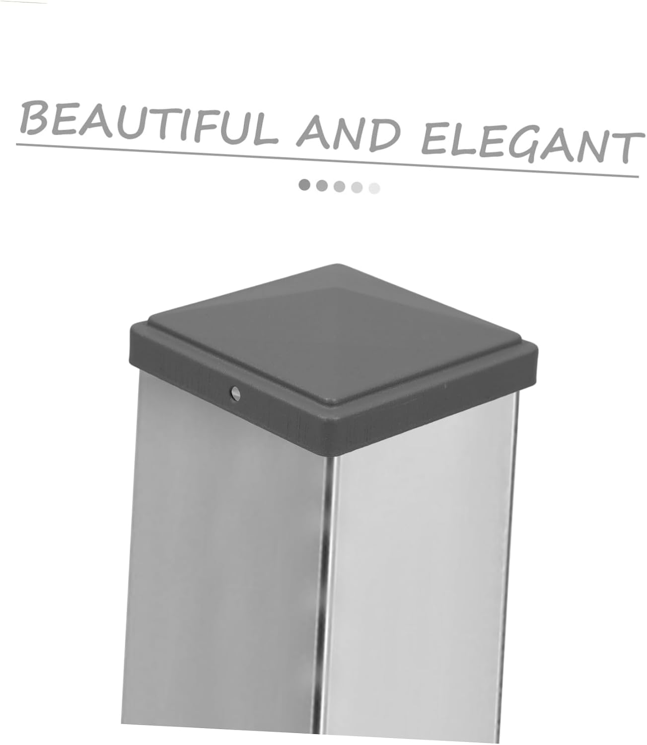 Square Metal Fence Post Caps and Rainproof Decorative Covers for Square Posts Design for Fencing and Decking Elegant Finish
