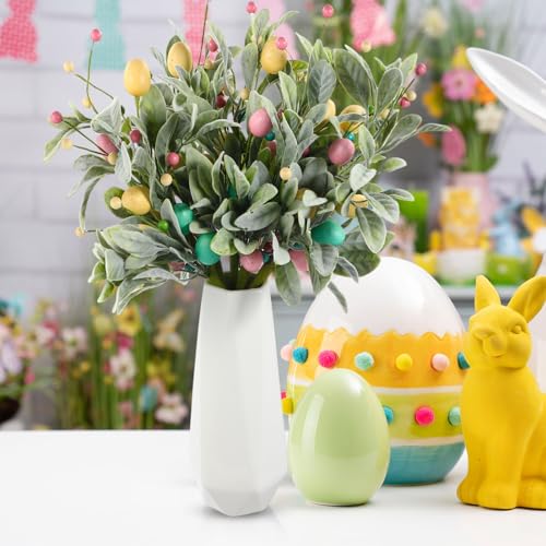 Zeyune-12-Pcs-Easter-Artificial-Flowers-Eggs-and-Berries-Decorations-157in-Easter-Faux-Picks-Spray-Spring-Floral-Stems-Twig-Branches-for-Home-Flower-Arrangement-Table-Centerpieces-Party-Decor Zeyune 12 Pcs Easter Artificial Flowers Eggs and Berries Decorations 157in Easter Faux Picks Spray Spring Floral Stems Twig Branches for Home Flower Arrangement Table Centerpieces Party Decor