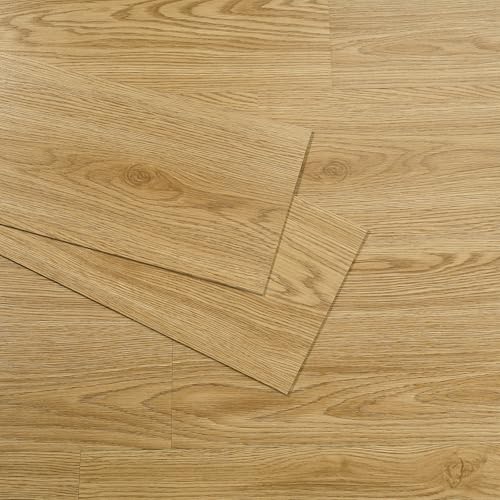 Yenhome Baldosas de Vinilo Autoadhesivas Madera Marron 90x15cm Suelo Adhesivo de Pared Impermeable Roble Efecto Madera Suelo Vinilo Adhesivo Azulejos para Salon Comedor Balcón 35 Piezas