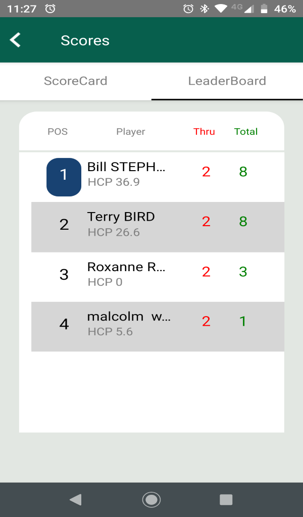 book + play golf score app App on Amazon Appstore