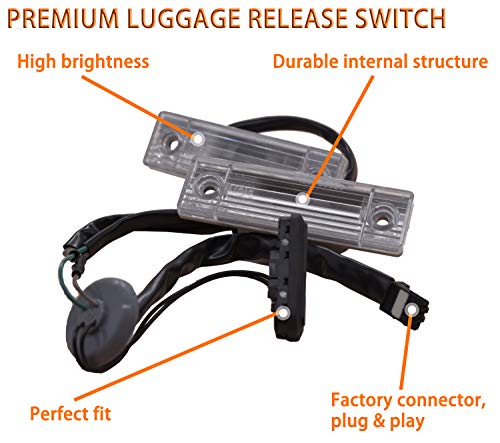 Fokes Trunk Release Switch Button Assembly With License Plate Lamp Compatible With 2009-2014 Cruze And 2012-14 Orlando #95107229 95961097 95233776 9039465 9012080 #TOP2