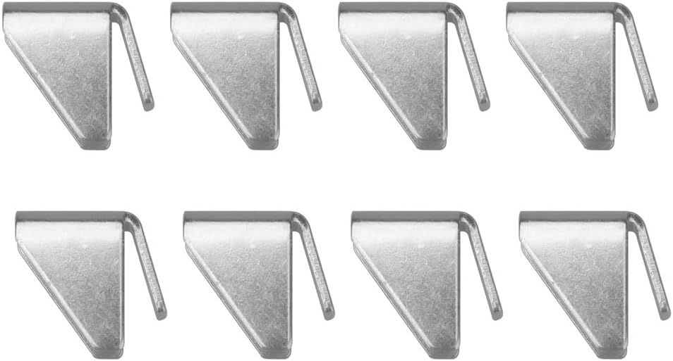 8PCS Shelf Clips, Removable Metal Shelf Support Clips Inside Storage Cabinet, for Kitchens, Garages, Closets, and Bookcases(9mm/0.35in)