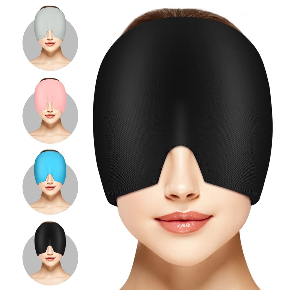 Migraine Relief Cap For Migraines,Headaches,Sinuses,Tension Relief Headache Relief Cap For Men & Women -Black-image-48