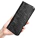 ProCase Wallet Case for iPhone SE 2022 / iPhone SE 2020 / iPhone 8 / iPhone 7 4.7 inch, Genuine Leather Case Vintage Wallet Folding Flip Case with Kickstand Card Holder Protective Cover -Black